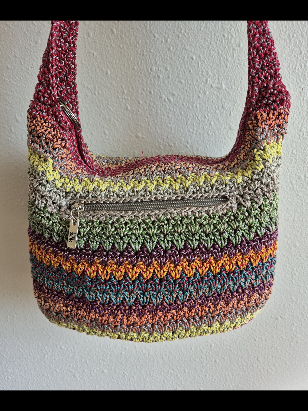 The Sak Multicolor Crochet Shoulder Bag - Casual Women’s Boho Purse - Picture 3 of 8